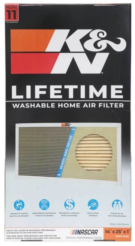 K&N HVAC-Filter - 14 x 25 x 1