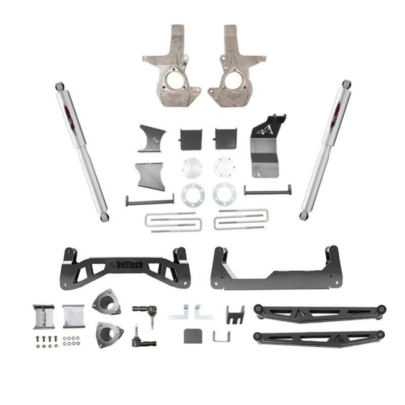 Belltech 07-16 Chevrolet Silverado / GMC Sierra 1500 4WD 7-9 Zoll Aufhängung Lift Kit mit Stoßdämpfern