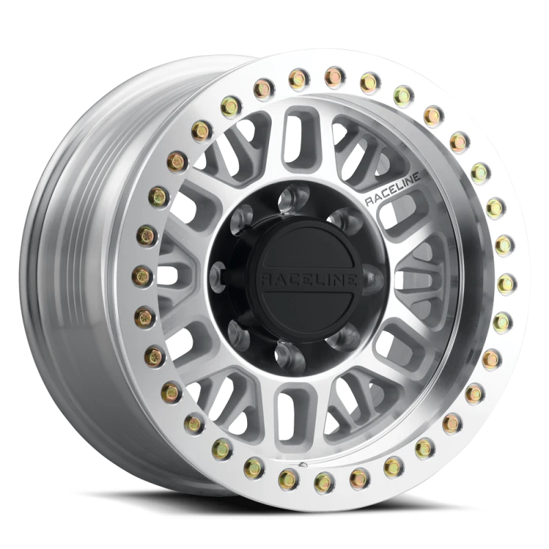 Raceline RT951M Ryno 17x9in / 8x165.1 BP / -12mm Offset / 130.81mm Bore - Machined Beadlock Wheel