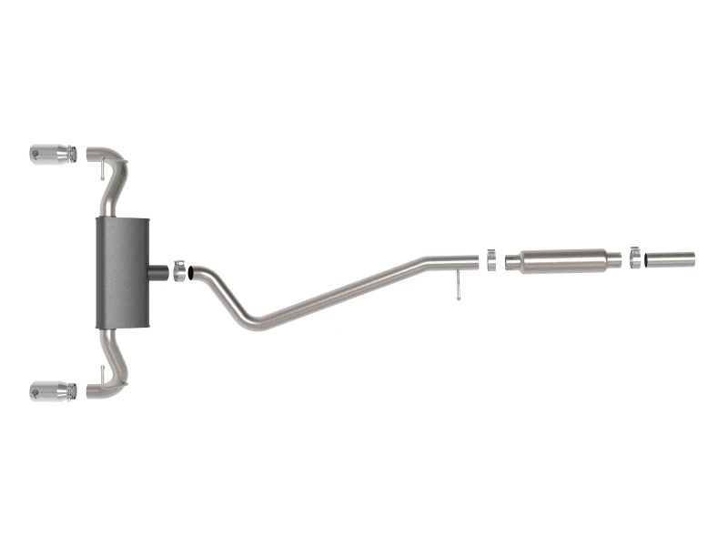aFe Ford Bronco Sport 21-22 L3-1.5L (t)/L4-2.0L (t) Vulcan Kat-Back-Abgasanlage-Polierte Endrohre