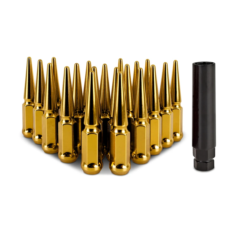 Mishimoto Stahl Spike Radmuttern M12x1,5 20-teiliges Set - Gold