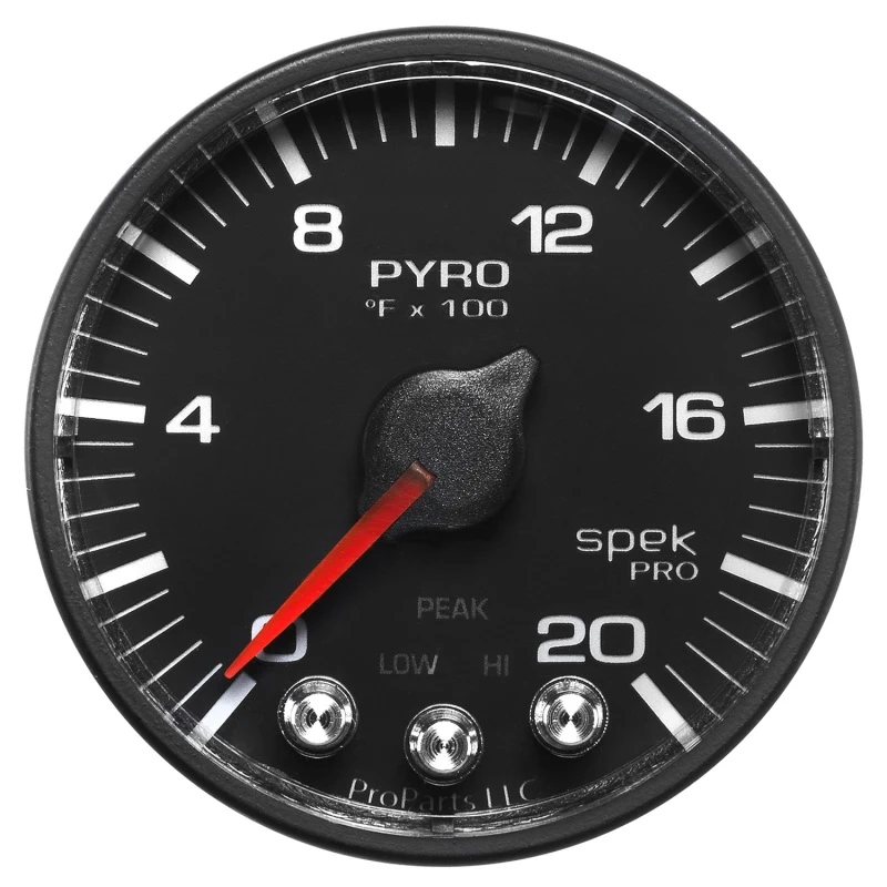 Autometer Spek-Pro 52,4mm 0-2000F Digitaler Stepper-Motor-Pyrometer-Messgerät
