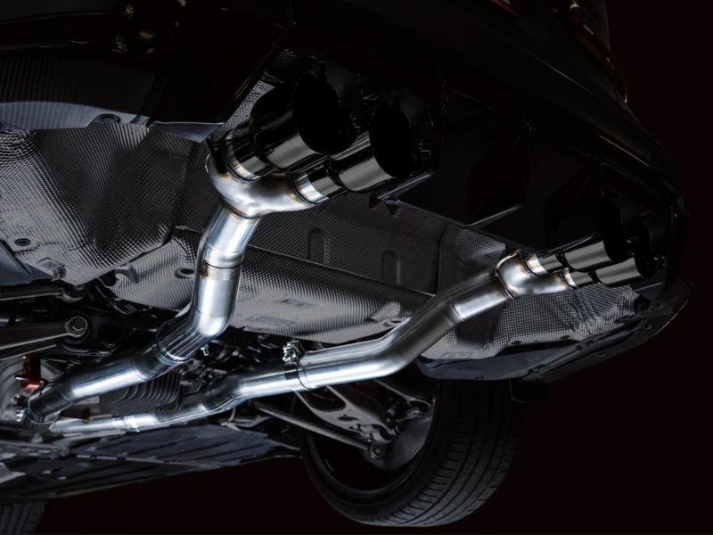 AWE Track Edition Catback Auspuff für BMW G8X M3/M4 - Diamant-Schwarz Spitzen