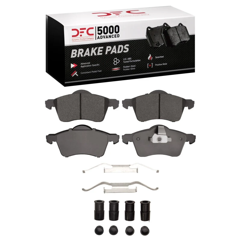 DFC 96-96 Volkswagen EuroVan Front 5000 Advanced Low Metallic Brake Pads and Hardware Kit