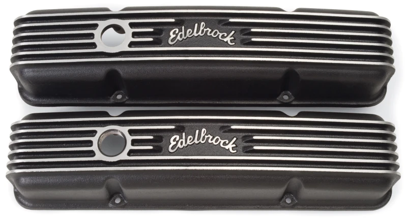 Edelbrock Ventildeckel Classic Series Chevrolet 1959-1986 262-400 CI V8 Schwarz