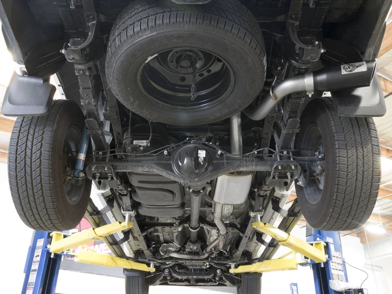 aFe MACHForce XP Cat-Back SS mit schwarzen Spitzen 16 Toyota Tacoma V6-3.5L