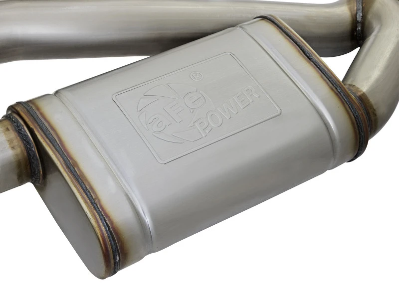 aFe MACHForce XP 3 Zoll 304 SS Axle-Back Exhaust Dual Exhaust (NPP) mit schwarzen Tips 16-17 Camaro SS V8