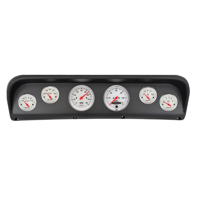 Autometer Arctic White Direct Fit Dash Kit 67-72 Ford F100 (2 x 3-3/8in. / 4 x 2-1/16in.)