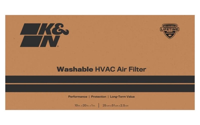 K&N HVAC Filter 10 X 20 X 1 Merv 8