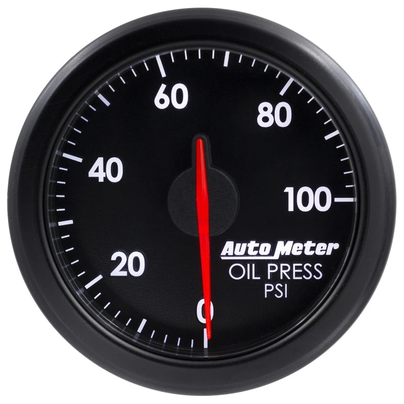 Autometer Airdrive 2-1/6 Zoll Öldruckanzeige 0-100 PSI - Schwarz