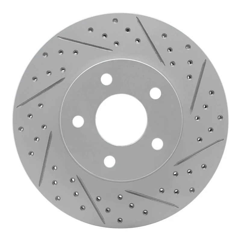 DFC 07-10 Chevrolet Cobalt Front Right Drilled & Slotted Geoperformance Rotor