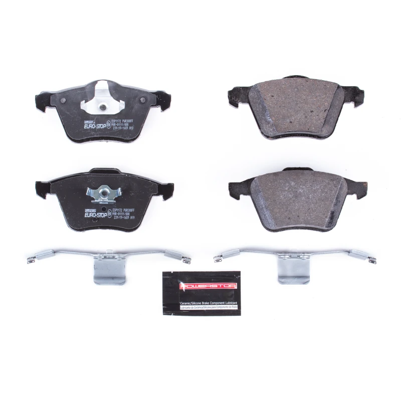 Power Stop 10-14 Volvo XC90 Euro-Stop ECE-R90 Front Brake Pads