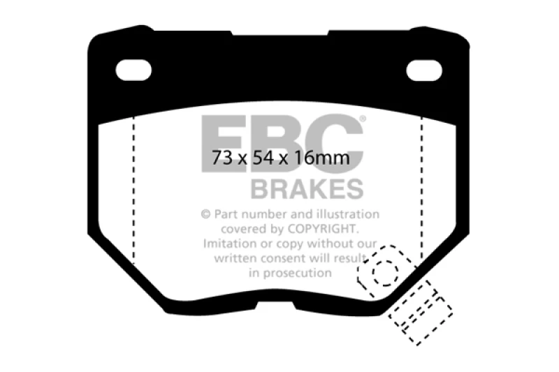 EBC Racing 89-94 Nissan Skyline (R32) RP-1 Race Rear Brake Pads