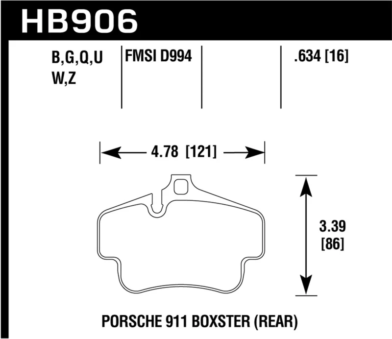 hawk-performance_HB906G.634-679341cb298f4 Hawk 02-10 Porsche 911 HPS 5.0 Rear Brake Pads