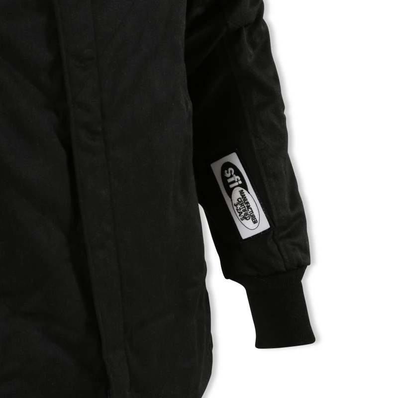 RaceQuip Black Chevron-5 Jacket SFI-5 - Medium