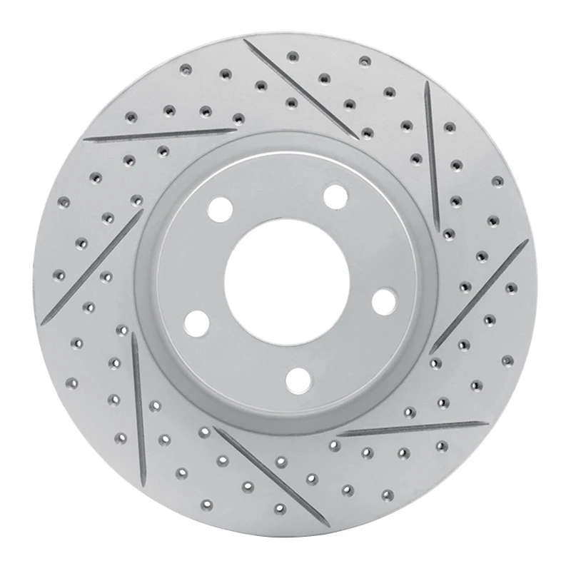 DFC 04-15 Mazda 3 Front Right Drilled & Slotted Geoperformance Rotor