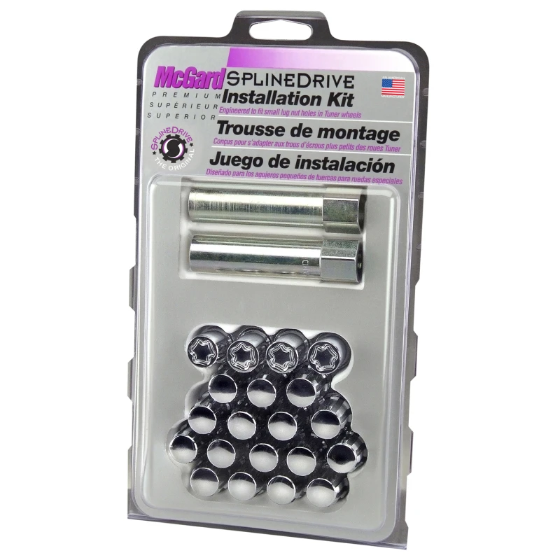 mcgard_65557CN-679400e5a74d3 McGard SplineDrive Tuner 5-Lug-Installationskit mit Sperren und Werkzeug (Kegel) M12x1,5 / 13/16 Hex - Chrom (CS)