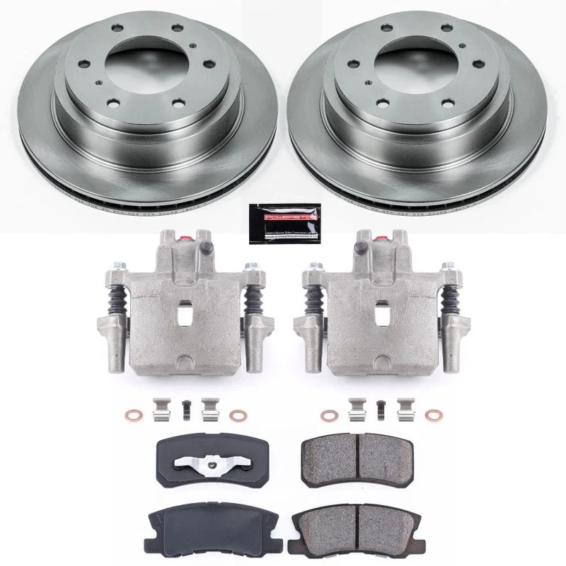 Power Stop Rear Autospecialty Brake Kit w/Calipers for 01-06 Mitsubishi Montero