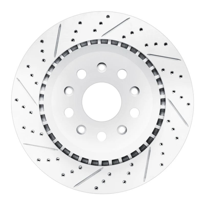 DFC 20-25 Jeep Wrangler Rear Left Drilled & Slotted Geoperformance Rotor