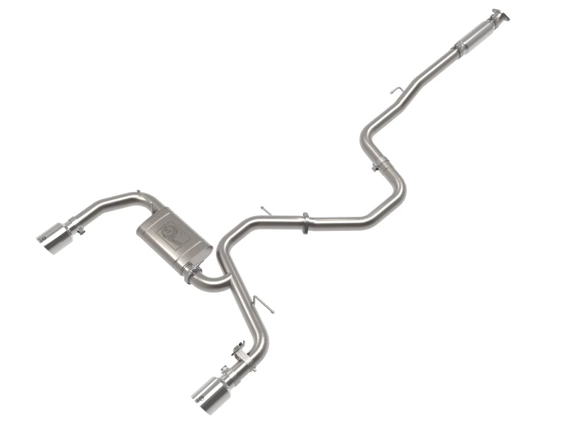 aFe Takeda 22-23 Hyundai Elantra N L4-2.0L (t) 3in 304 SS Kat-Back Auspuffanlage mit polierten Endstücken