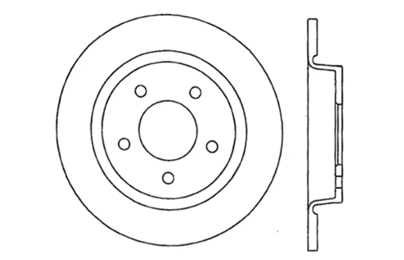 stoptech_128.45067L-67950422e150b StopTech 04-10 Mazda3 Drilled Right Rear Rotor