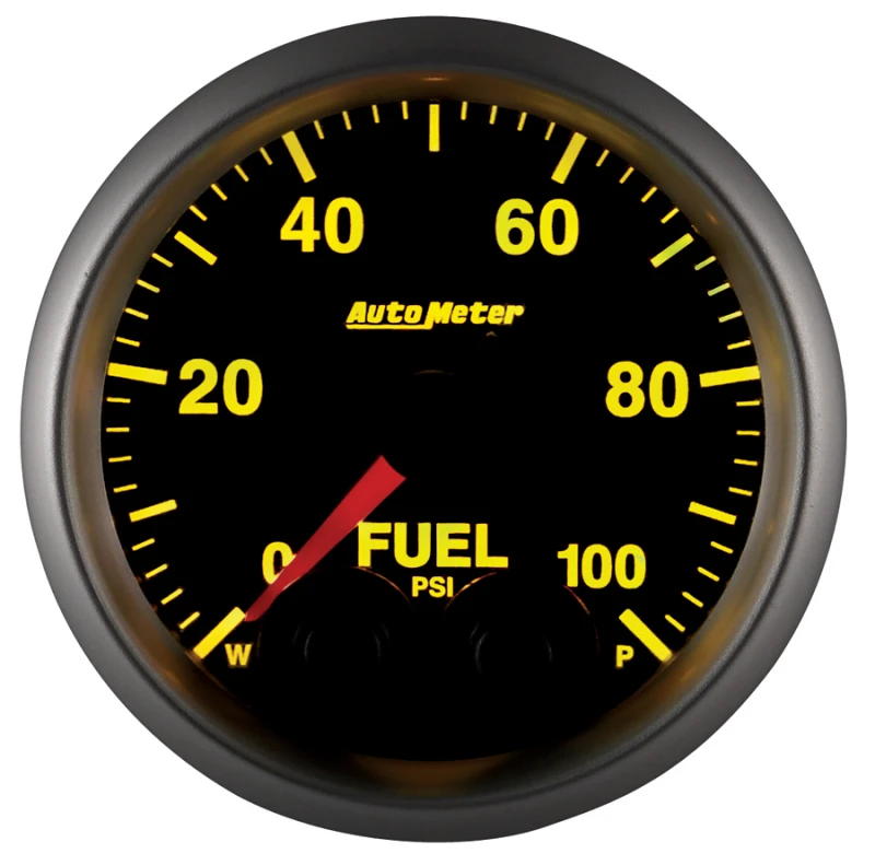 Autometer Elite 52mm 0-100 PSI Fuel Pressure Peak & Warn w/ Electronic Control Gauge