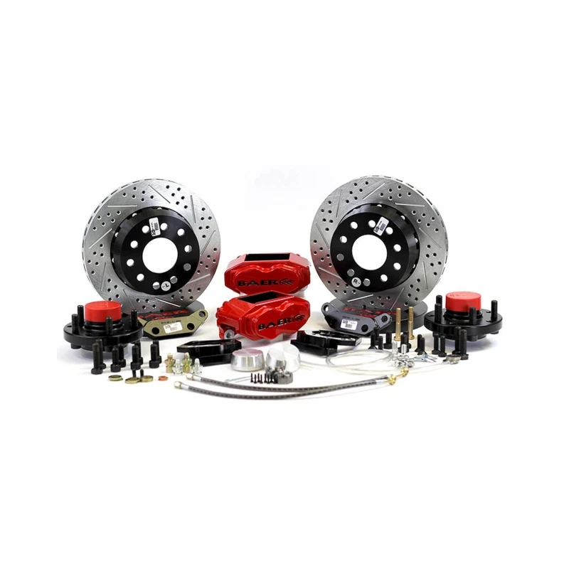 Baer Brakes 64-72 GM A-Body/67-69 F-Body STD Studs 11in SS4+ Front SDZ Brake Kit - Red