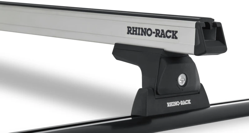 Rhino-Rack Heavy Duty 54 Zoll 2 Balken Dachträger mit Schienen - Silber