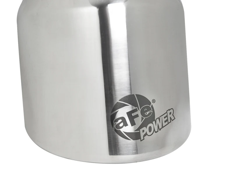 aFe MACH Force-Xp 304 SS Klemm-Abgas-Endrohr 2,5 Zoll Einlass / 4 Zoll Auslass / 6 Zoll L - Poliert