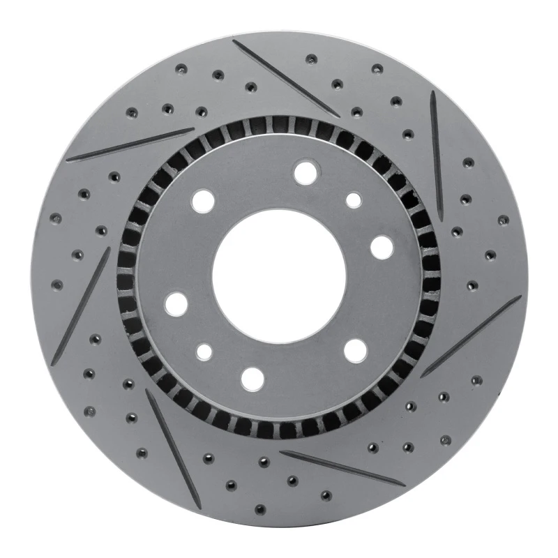 DFC 06-09 Buick Rainier Front Right Drilled & Slotted Geoperformance Rotor
