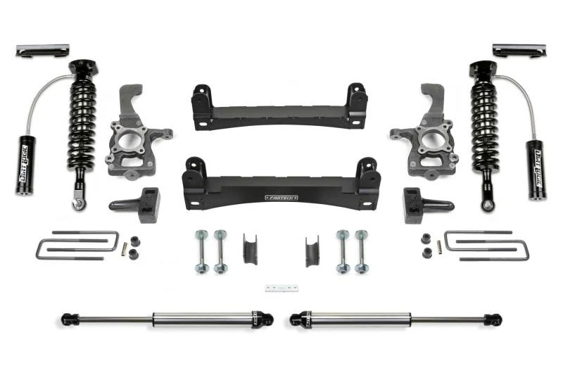 Fabtech 15-20 Ford F150 2WD 4-Zoll-Perf-System mit 2,5-Zoll-Resi und 2,25-Zoll