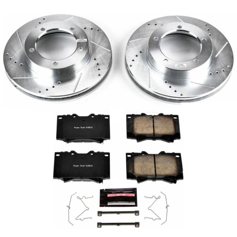 powerstop_K1132-67945cbc30dfb Power Stop 98-07 Lexus LX470 Front Z23 Evolution Sport Brake Kit