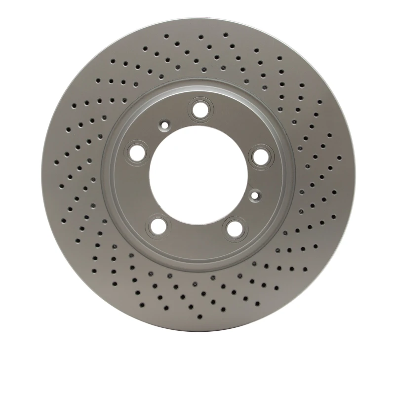 DFC 99-23 Porsche 718 Cayman Right Front Drilled GeoSPEC Coated Rotor