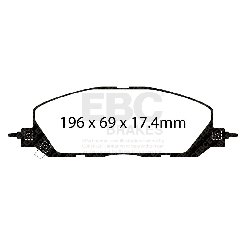 EBC 2019+ Ford Explorer ST 3.0TT Yellowstuff Front Brake Pads