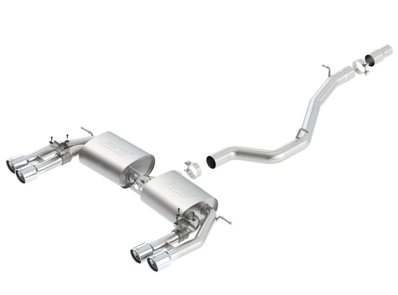Borla 13-15 Audi S3 S-Type Doppelrunde gerollte Catback-Auspuffanlage