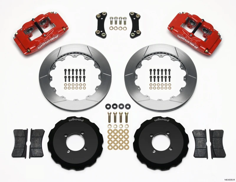 Wilwood FSLI4 Vorderer Bremshat-Kit 13,00 Zoll Rot 2003-05 Scion xA xB