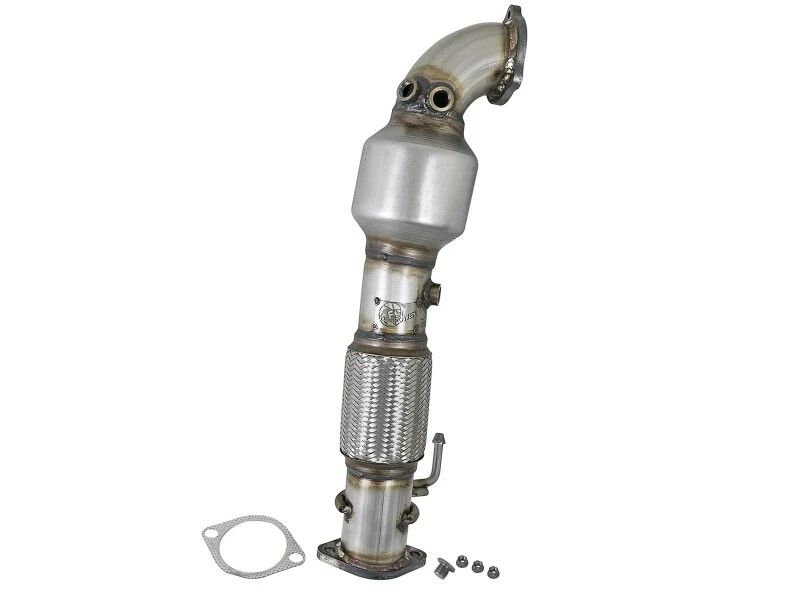aFe Power Twisted Steel SS304 Downpipe 2,5 Zoll mit Kat 17-18 Hyundai Elantra L4-1,6L (t)