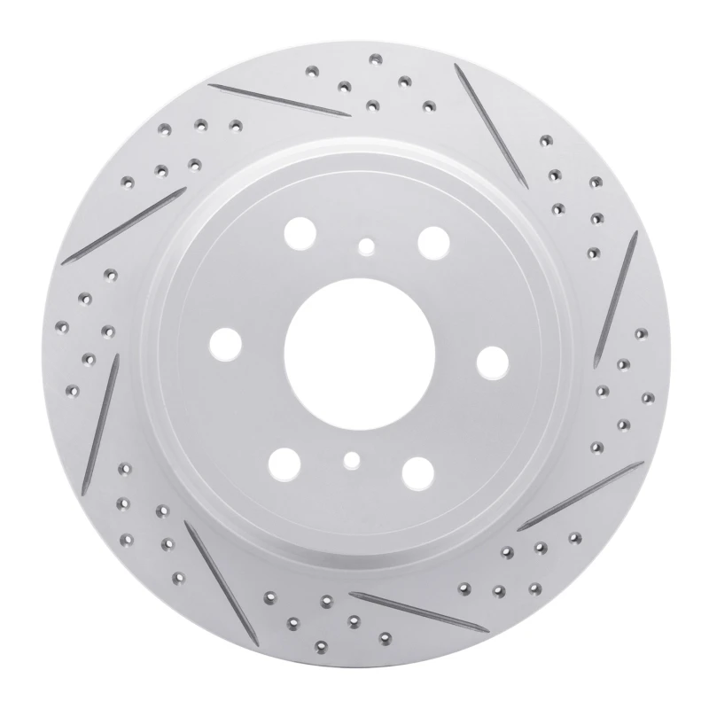 DFC 07-20 Cadillac Escalade ESV Rear Right Drilled & Slotted Geoperformance Rotor