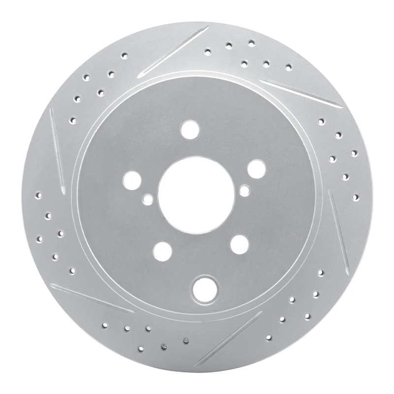 DFC 14-18 Subaru Forester Rear Left Drilled & Slotted Geoperformance Rotor