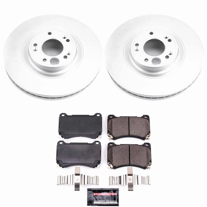 Power Stop 09-14 Hyundai Genesis Front Z23 Coated Brake Kit