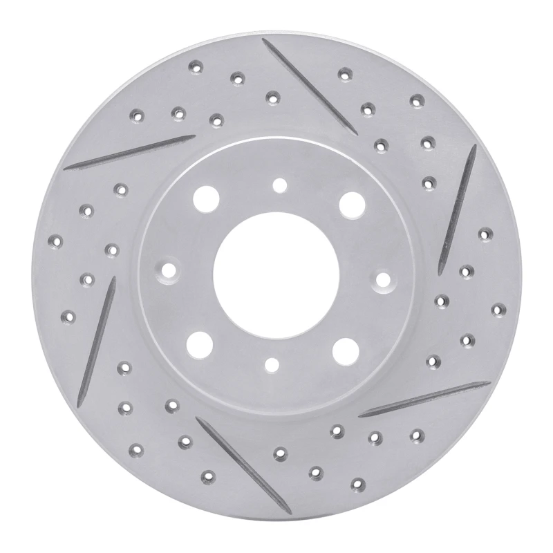 DFC 86-91 Acura Integra Front Right Drilled & Slotted Geoperformance Rotor