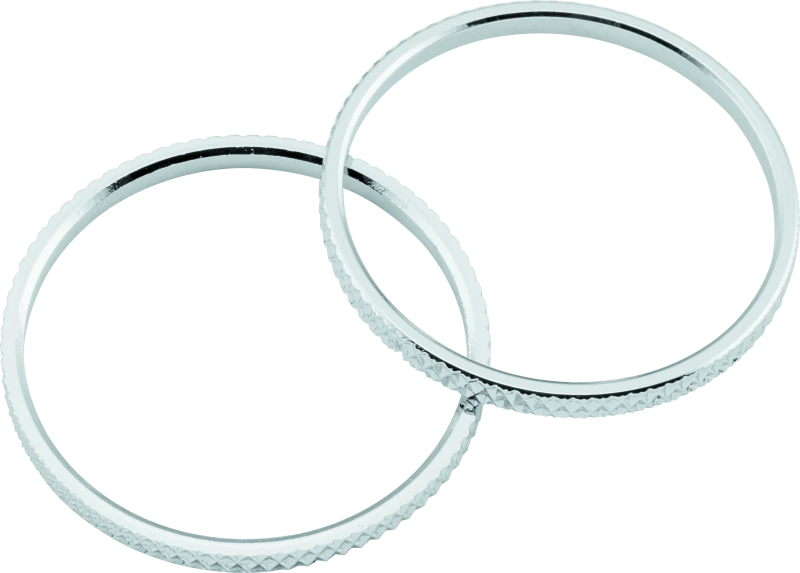 Kuryakyn Knurled Accent Rings Chrome (Pair)