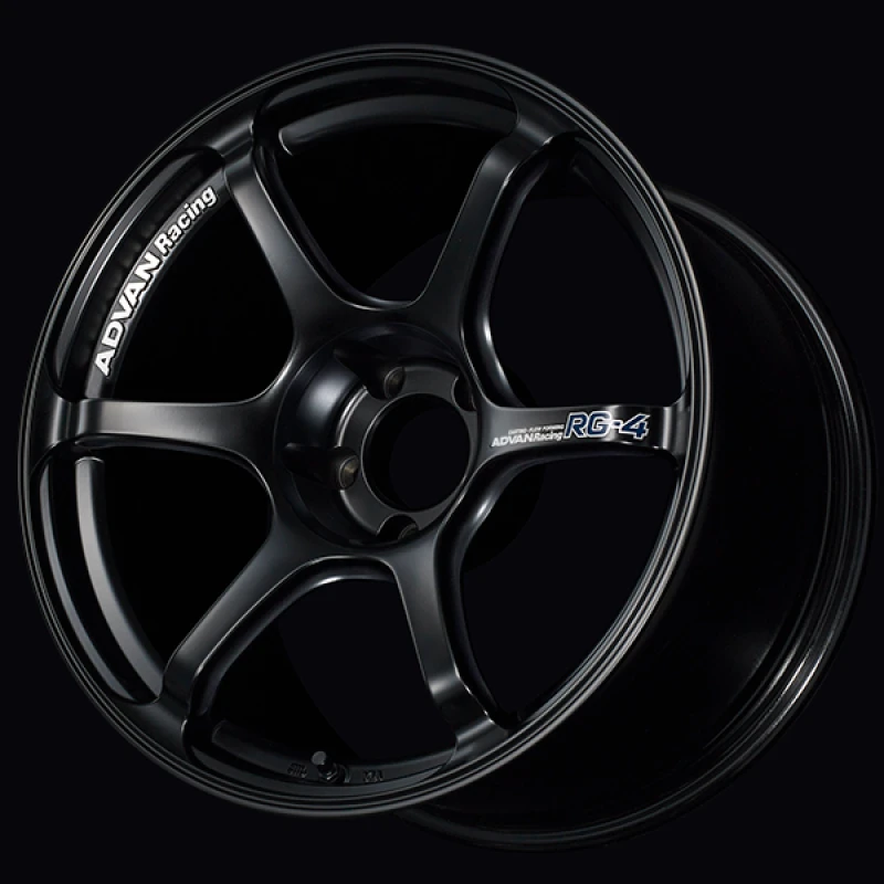 Advan RG-4 17x7.5 / +38 Offset / 4x100 / 63mm Bore / Semi Gloss Black