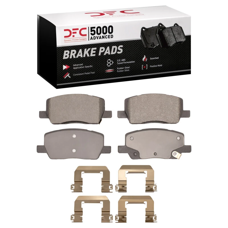 DFC 17-25 Tesla Model X Rear 5000 Advanced Low Metallic Brake Pads and Hardware Kit