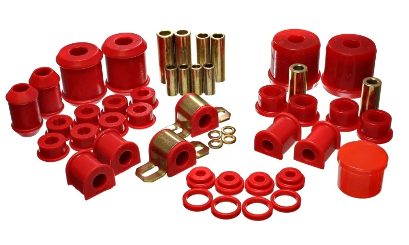 Energy Suspension Rote Hyper-Flex-Master-Bushing-Set für 00-1/01 Mitsubishi Eclipse FWD