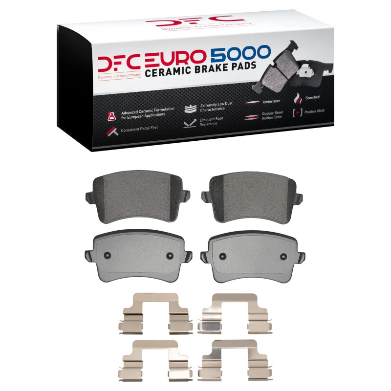 DFC 08-17 Audi S5 Rear Euro 5000 Ceramic Brake Pads and Hardware Kit