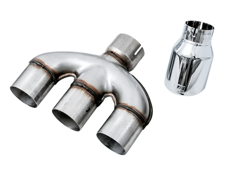 AWE Tuning 17-20 Honda Civic Si 1,5L Turbo Dual-to-Triple Tip Umwandlungskit - Chrom-Silber-Spitze