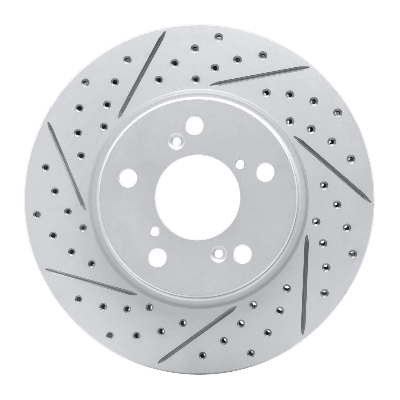 DFC 05-10 Honda Odyssey Front Left Drilled & Slotted Geoperformance Rotor