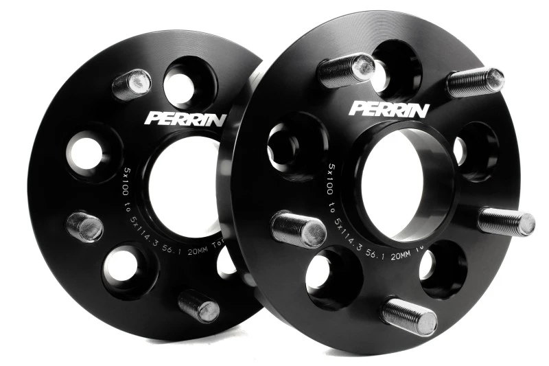 Perrin Wheel Adapter 20mm Bolt-On Type for 5x100 to 5x114.3 w/ 56mm Hub (Set of 2)