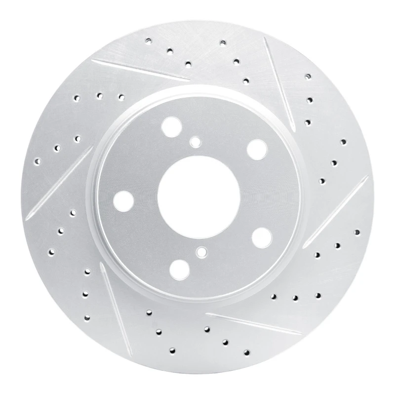 DFC 06-18 Lexus Hs250H Front Right Drilled & Slotted Geoperformance Rotor